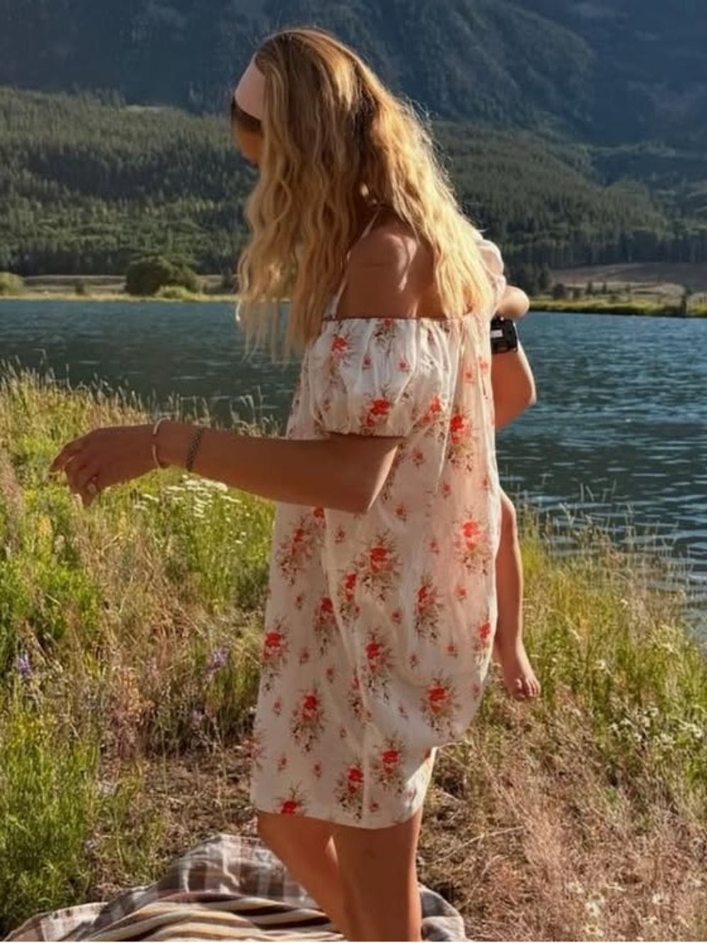 DOEN -Rose Petit Bouquet de Chamonix- Julia Dress XS